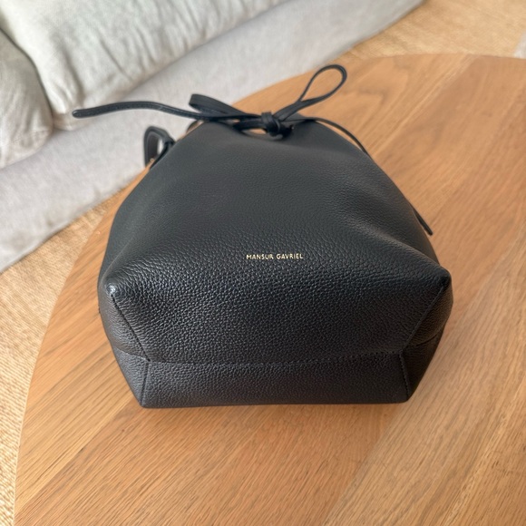 Mansur Gavriel Black Leather Mini Bucket Bag (NWOT) - Picture 3 of 8